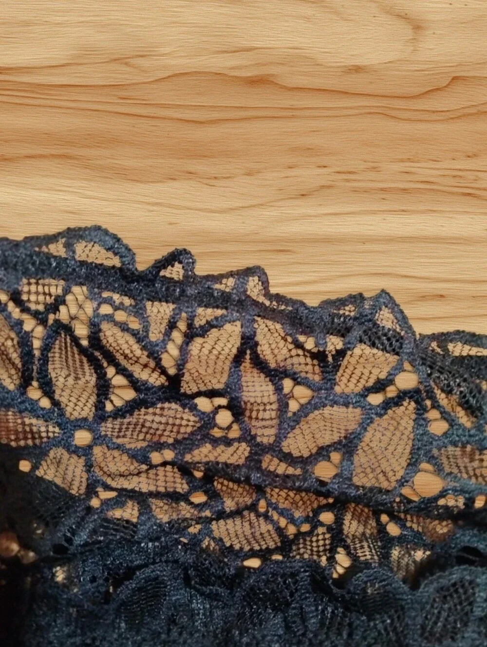 Aerie Black Lace Cross Back Bralette